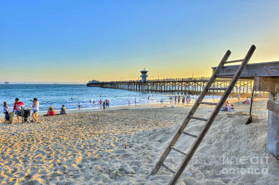 Seal Beach CA Pier Photograph by David Zanzinger - Fine Art America