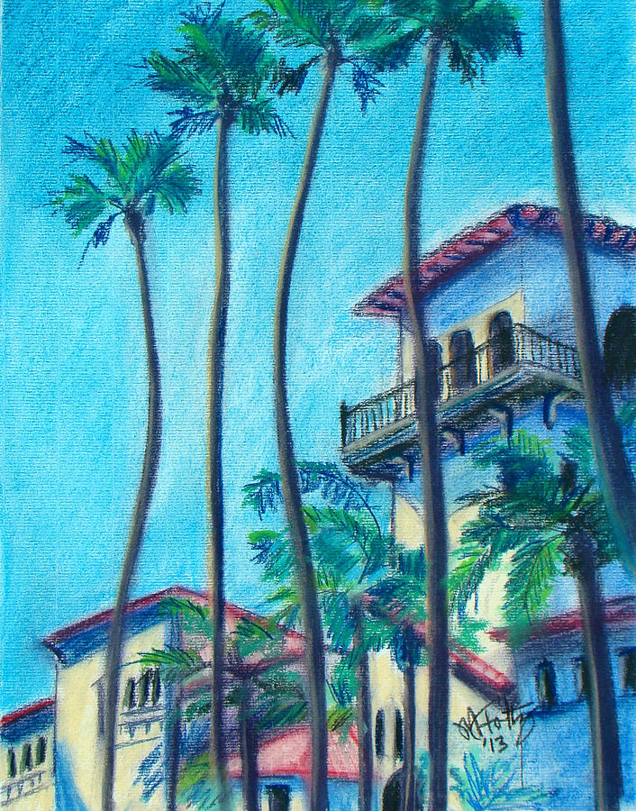 Seal Beach City Hall Painting by Michael Foltz