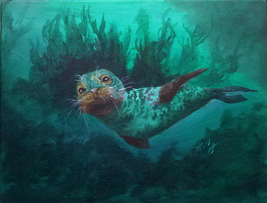 Seal Painting by Kathleen Kelly Thompson