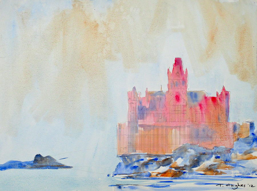 San Francisco Painting - Seal Rock and Cliff House by Thomas Hughes