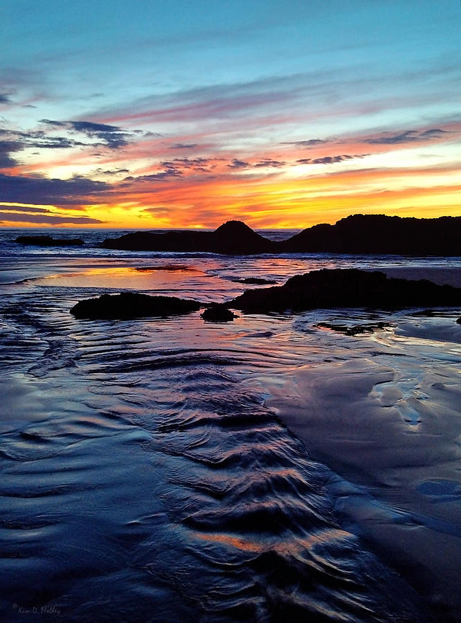 Seal Rock sunset Photograph by Kim Mobley