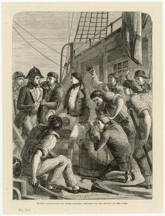 Seamen Complain About The State Drawing by Mary Evans Picture Library ...