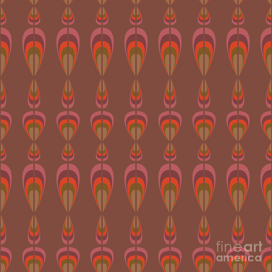 Upholstery Digital Art - Seamless Geometric Vintage Wallpaper by Leszek Glasner Upholstery Digital Art - Seamless Geometric Vintage Wallpaper by Leszek Glasner