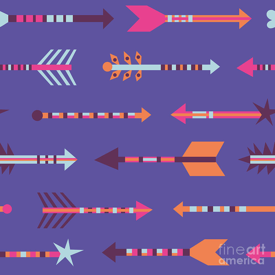 Seamless Pattern In Boho Style Digital Art by Iliveinoctober Seamless Pattern In Boho Style Digital Art by Iliveinoctober