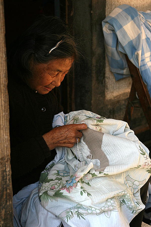 Seamstress Of Cheng Kan China Photograph By Laurie Prentice