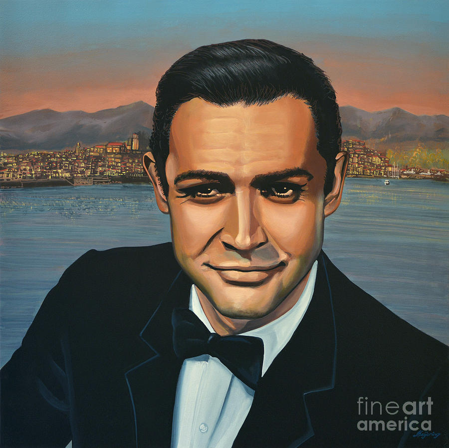 Sean Connery As James Bond Painting by Paul Meijering
