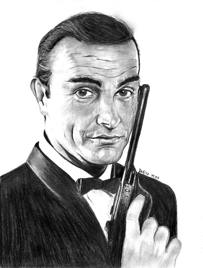 Sean Connery Drawing by Mick ODay - Fine Art America