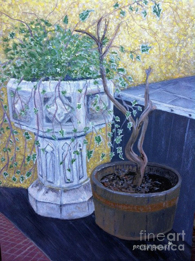 Seans Planter Painting by Brenda Brown