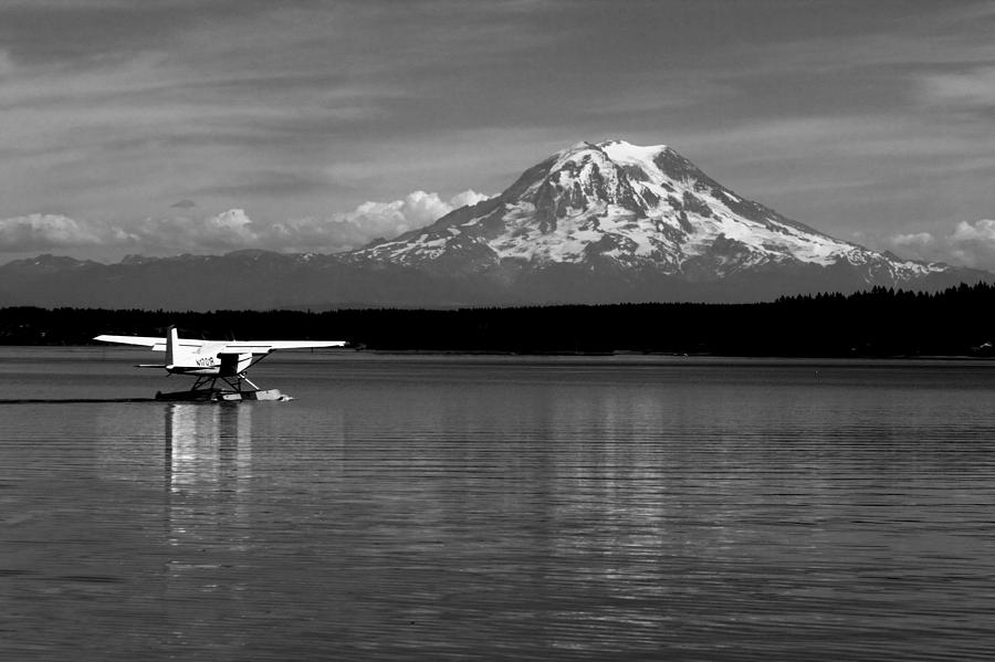 Seaplane in the Sound Photograph by Benjamin Yeager