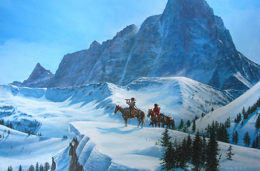 Searching for the Pass Painting by Dan Nance