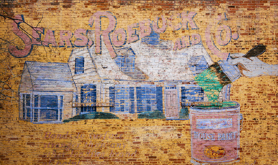 Sears and Roebuck Old Brick Ad Photograph by Marilyn Hunt
