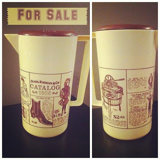 Vintage Photograph - Sears Roebuck& Company Plastic Pitcher by Vanessa Aguilar 