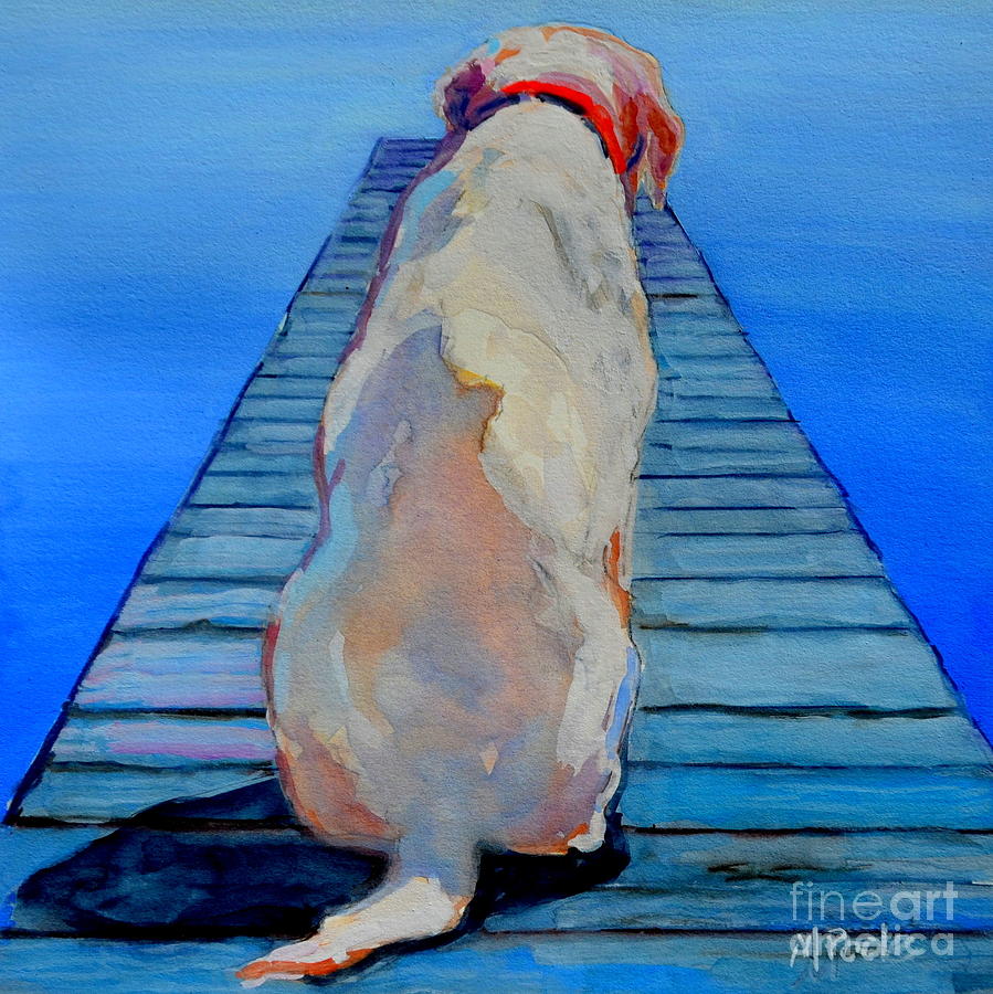 Labrador Retriever Painting - Seas Are Calm by Molly Poole