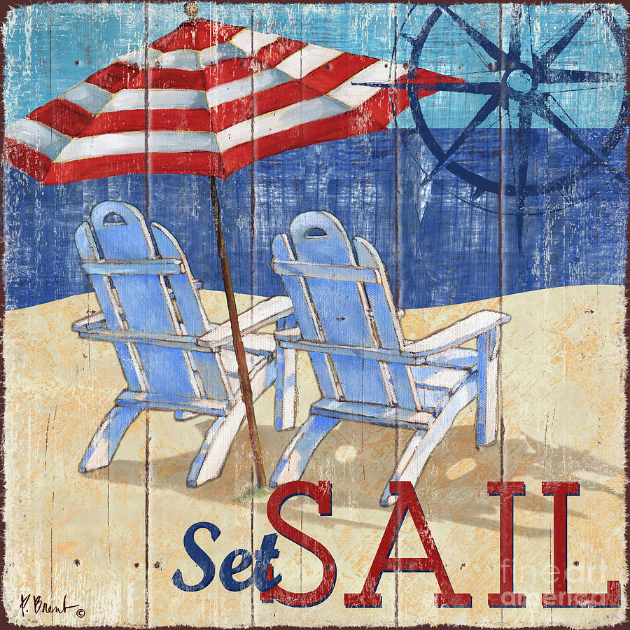 Beach Painting - Seas the Day II by Paul Brent