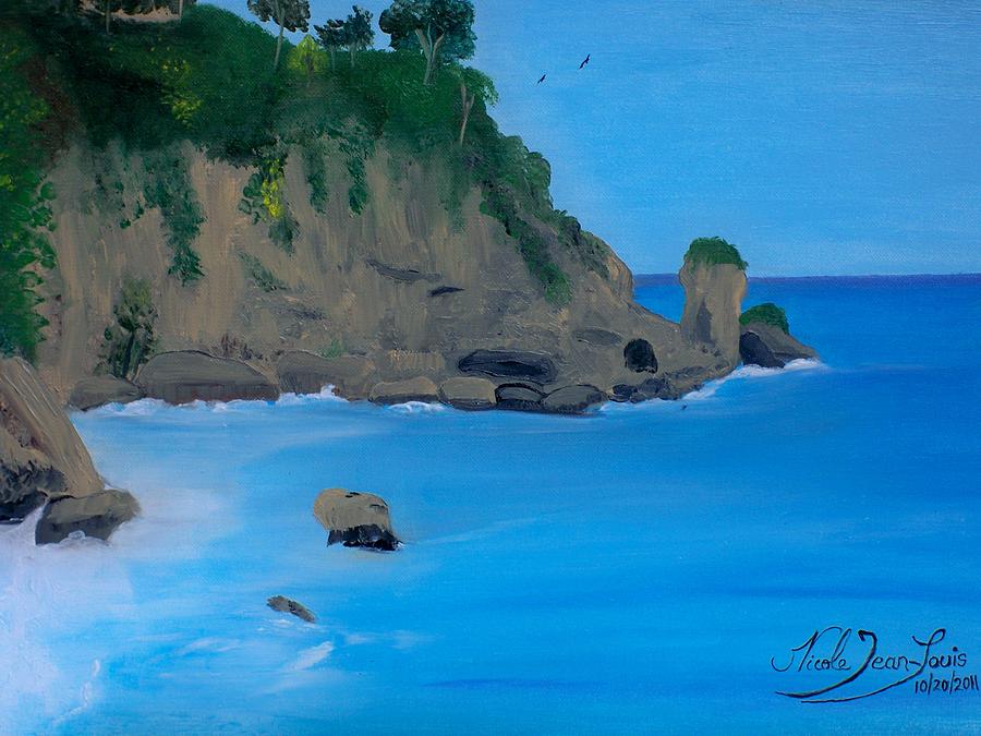 Wildlife Painting - Seascape 2 by Nicole Jean-Louis