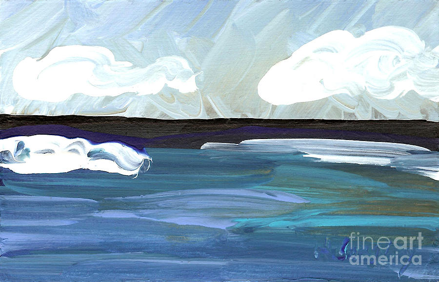 Seascape 23 Painting by Helena M Langley