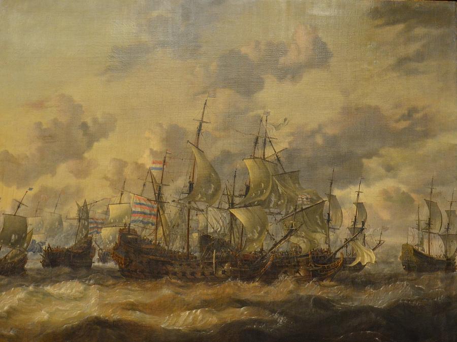 Abraham Storck Painting - Seascape by Celestial Images