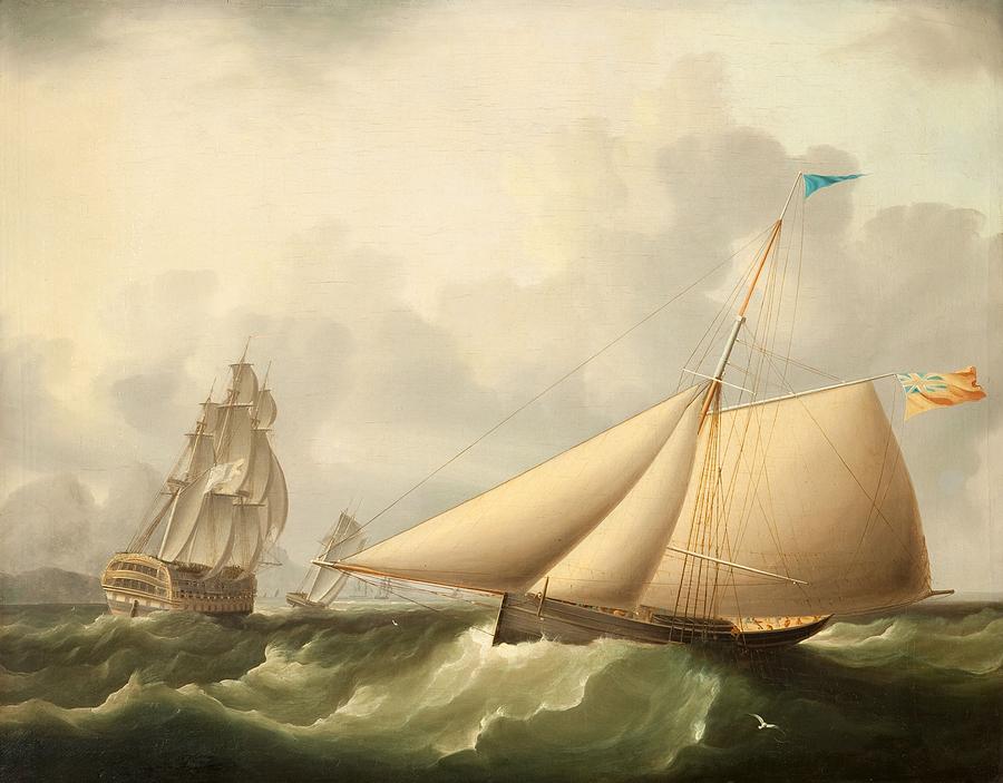 Boat Painting - Seascape by James E. Buttersworth