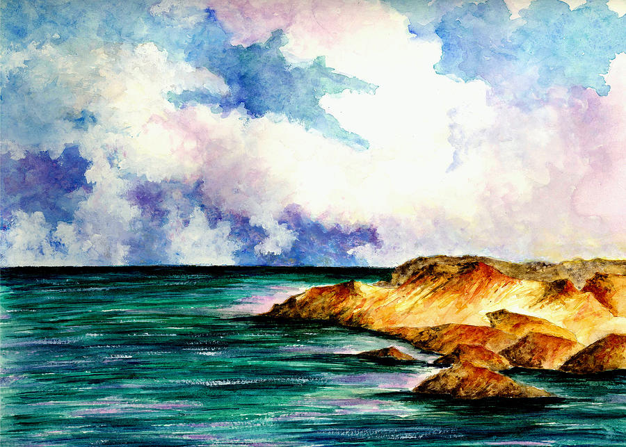 Seascape Painting - Seascape Number 1 by Michael Vigliotti