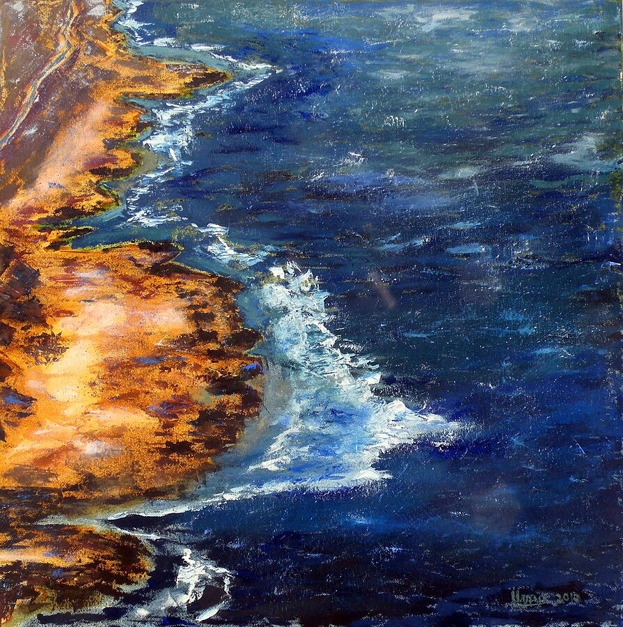 Seascape series 5 Painting by Uma Krishnamoorthy