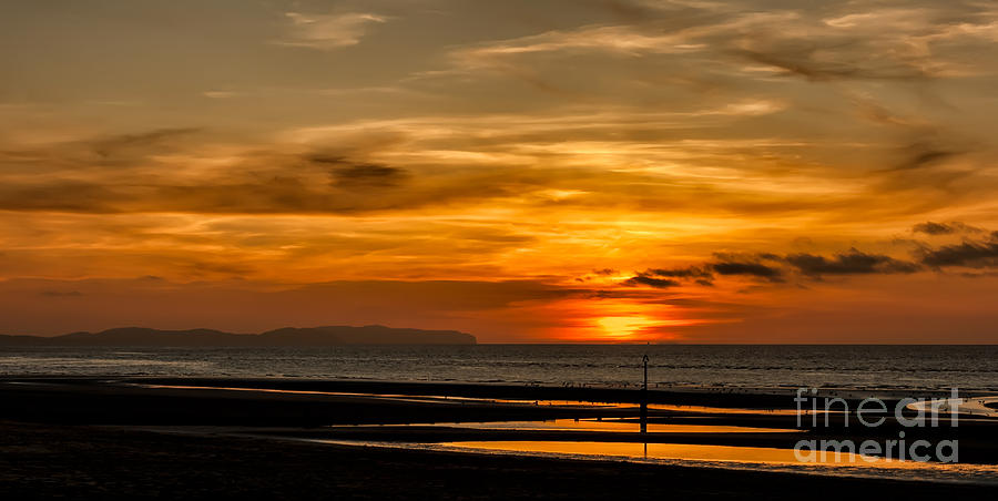 Nature Photograph - Seascape Sunset 2 by Adrian Evans