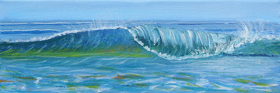 Seascape Wave I Painting by Trina Teele