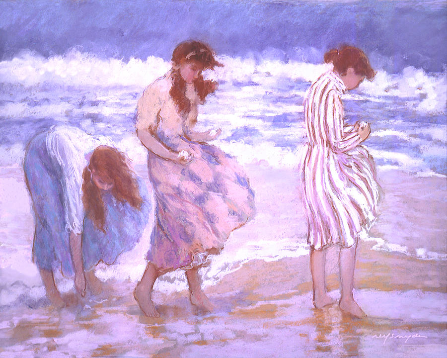 Seashell Maidens Painting by J Reifsnyder