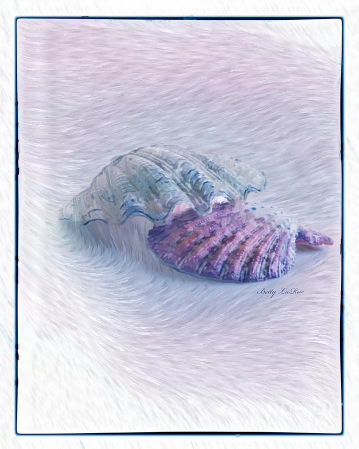 Seashells In Purple Photograph