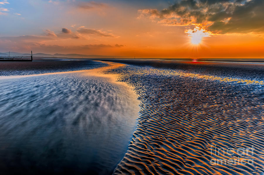 Seashore Sunset Photograph by Adrian Evans