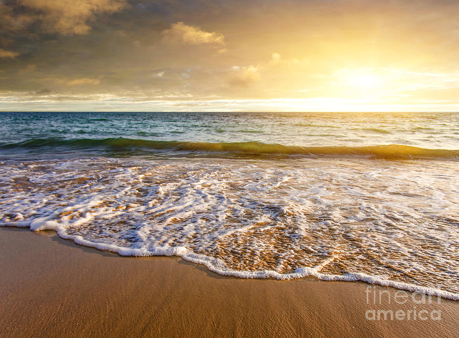 Summer Photograph - Seashore Sunset by Carlos Caetano