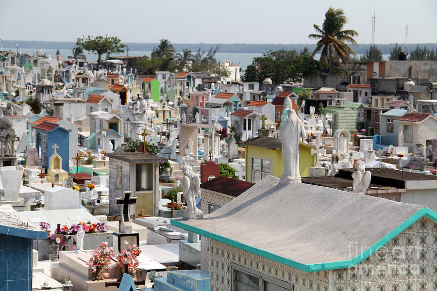 Seaside Cemetery Alvarado Mexico Photograph by Linda Queally