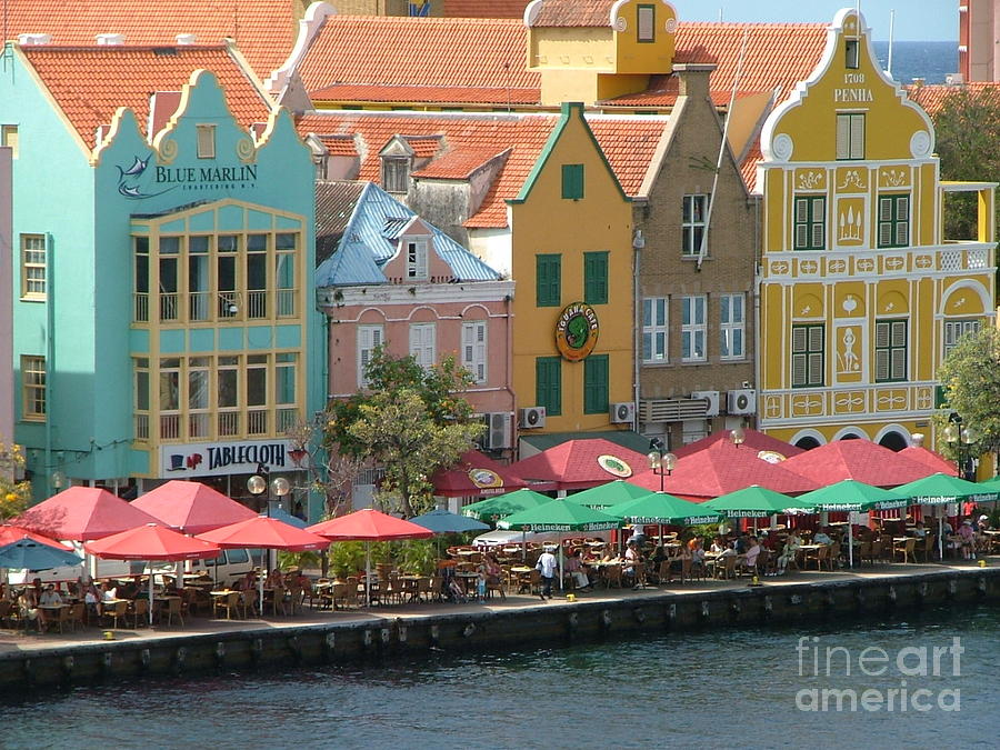 Seaside Dinning in Curacao Photograph by Neil Zimmerman