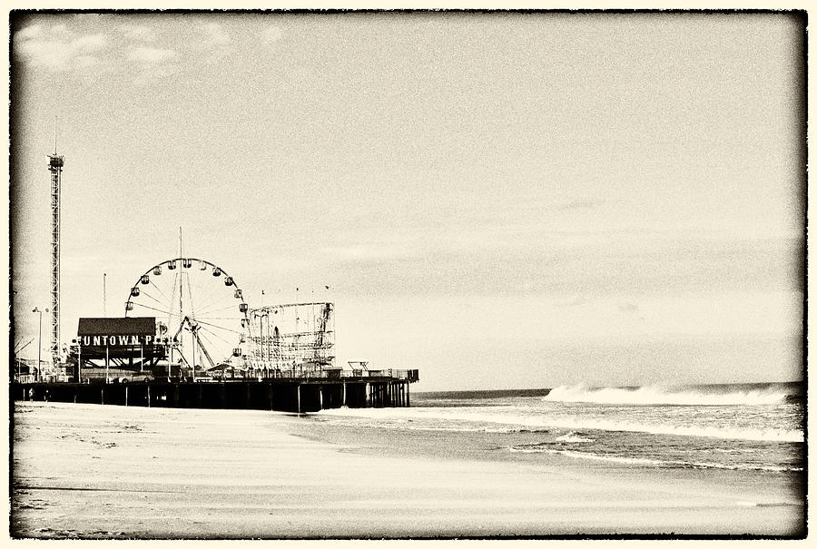 Seaside Heights Funtown Pier Vintage  Photograph by Terry DeLuco