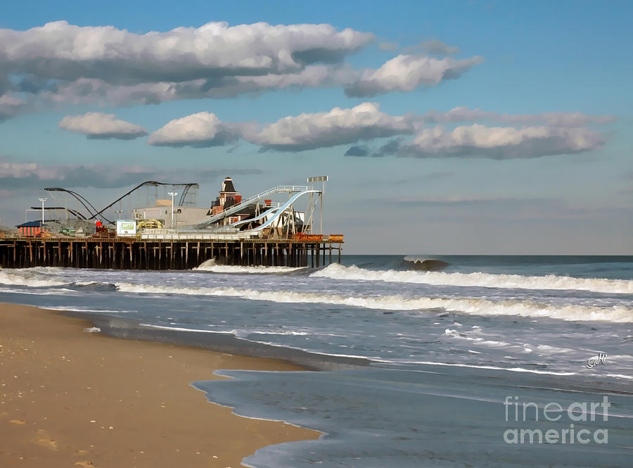 Seaside Heights Roller Coaster Photograph by Sami Martin