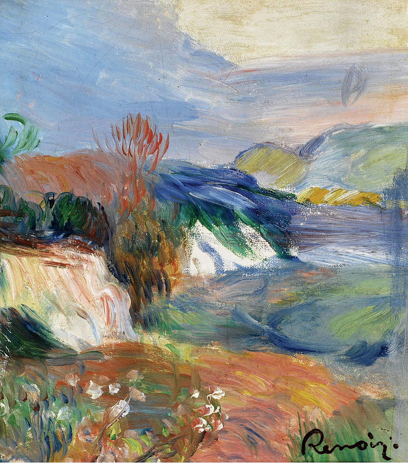 Seaside Painting by Pierre-Auguste Renoir