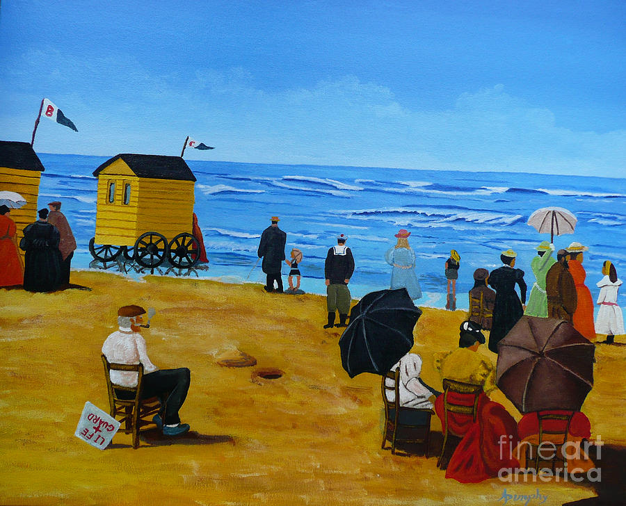 Beach Painting - Seaside Sunday by Anthony Dunphy