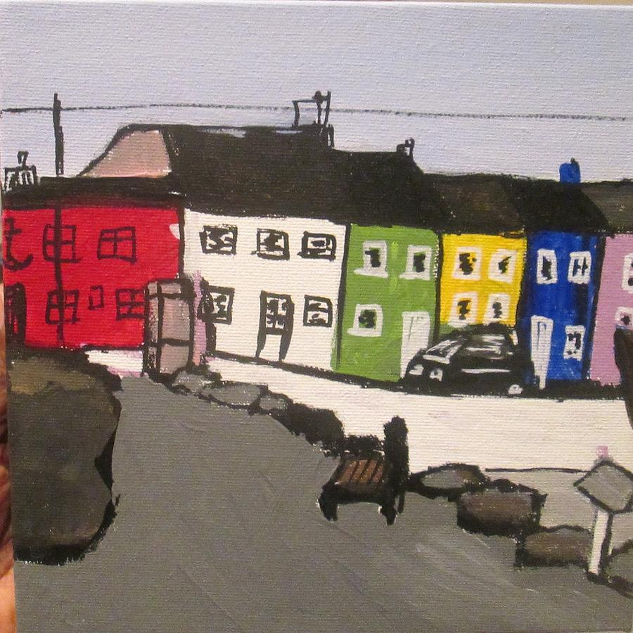 Seaside Town Painting by Jennylynd James