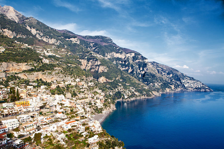 Summer Photograph - Seaside town on the Amalfi Coast by Good Focused