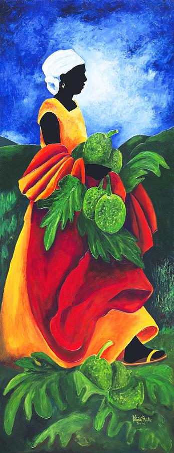 Season Breadfruit Painting by Patricia Brintle