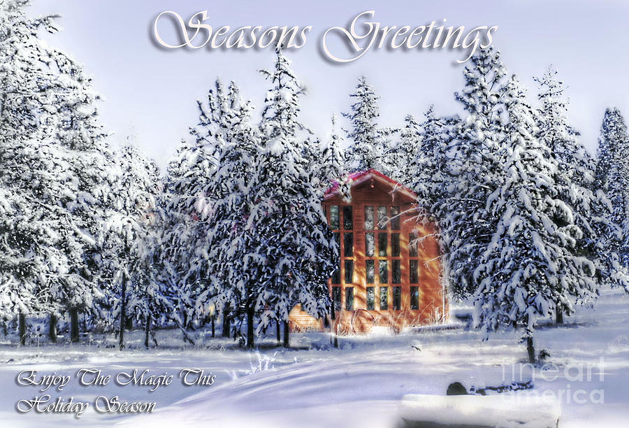 Season Greeting- Warm Wishes Holiday Card Photograph by 
