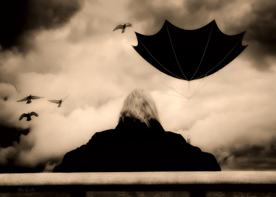 Umbrella Photograph - Seasons Change by Bob Orsillo