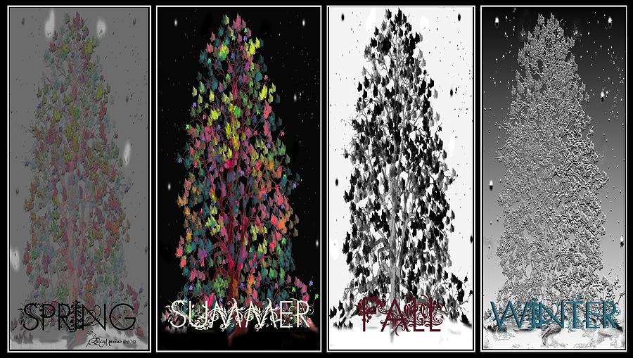 Spring Digital Art - Seasons by Ericamaxine Price
