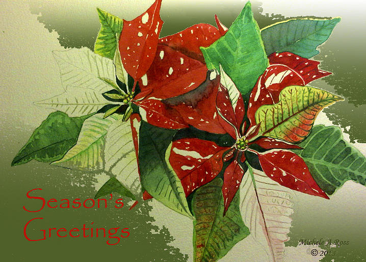 Holiday Painting - Seasonss Greetings by Michele Ross