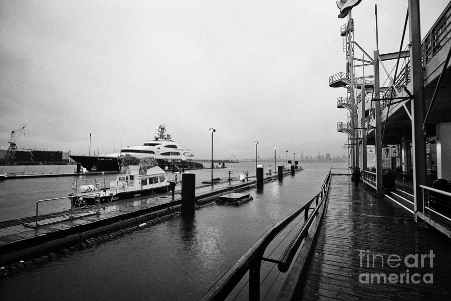 Pier Photograph - seaspan marine tugboat dock city of north Vancouver BC Canada by Joe Fox