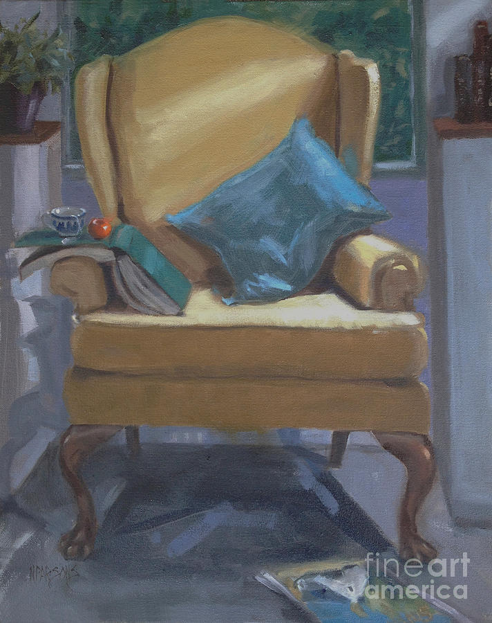 Impressionism Painting - Seat of Knowledge by Nancy  Parsons