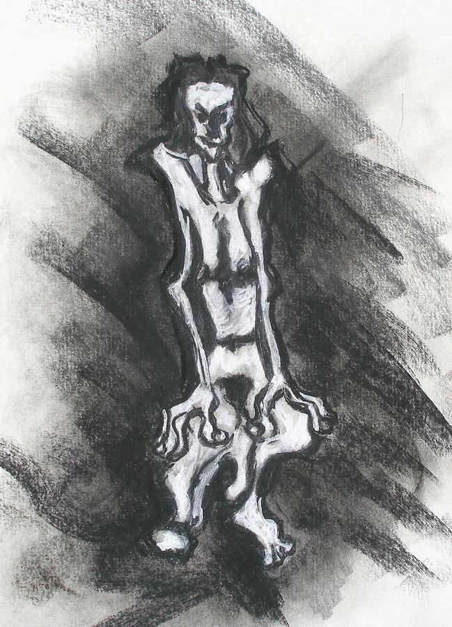 drawing seated figures