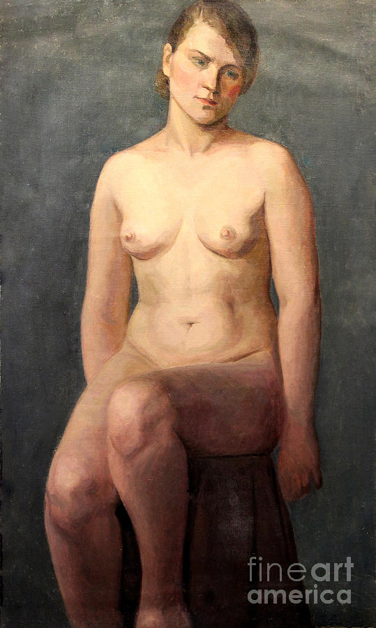Seated Nude 1926 Painting by Art By Tolpo Collection