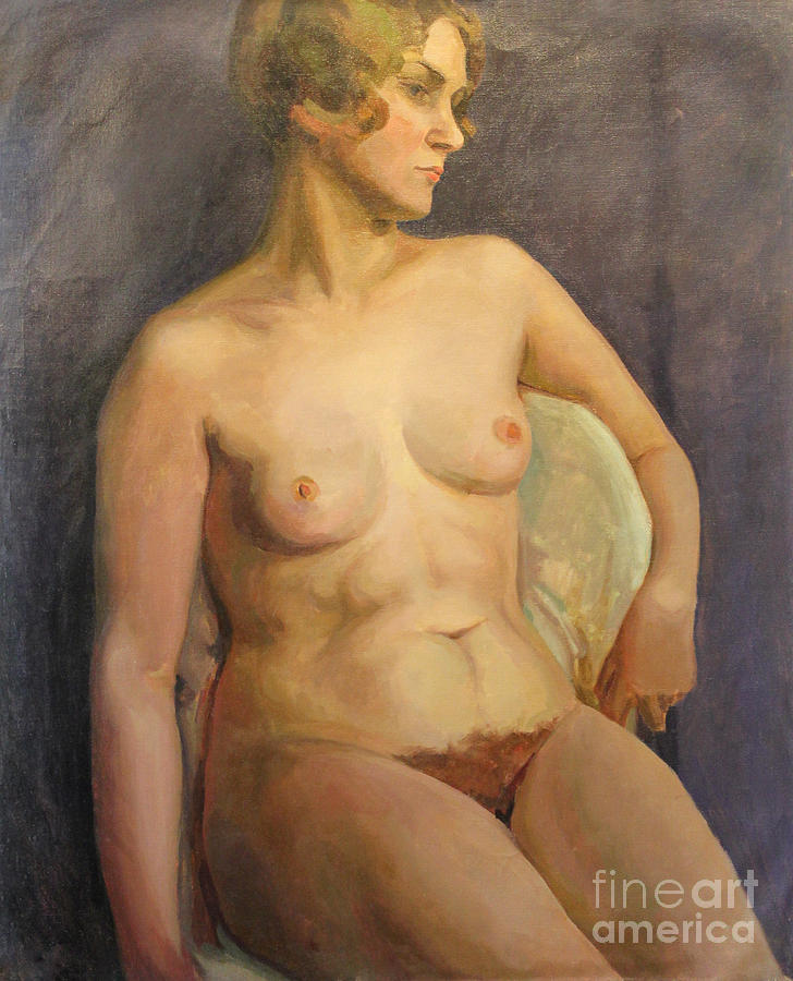 Seated Nude II 1929 Painting by Art By Tolpo Collection