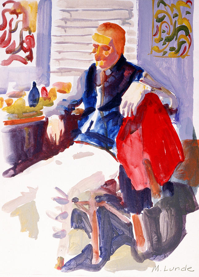 Seated Russian Painting by Mark Lunde