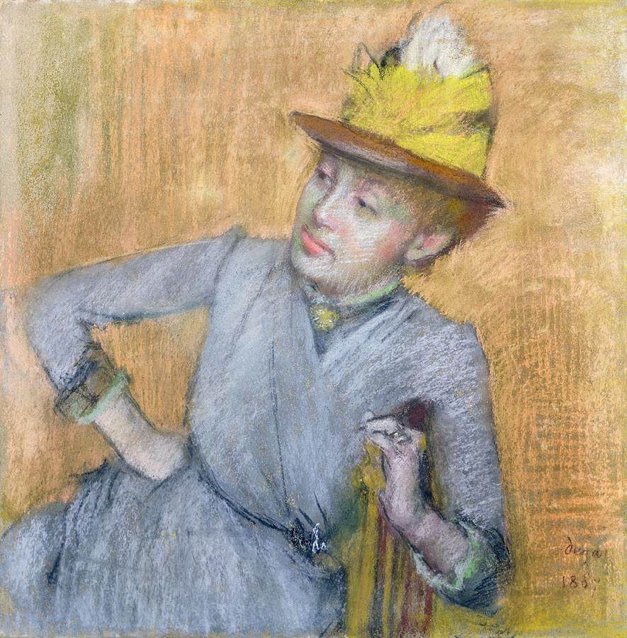 Seated Woman Pastel by Edgar Degas Fine Art America